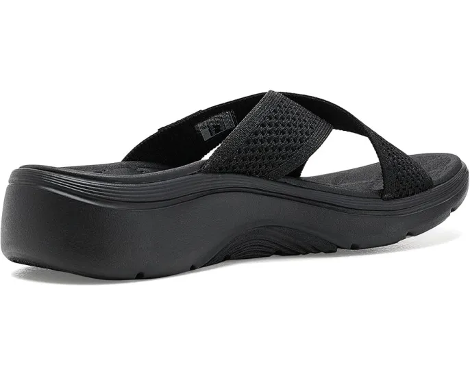 Сандалии SKECHERS GO Walk Arch Fit 2.0 Grace с блестящей пряжей и поддержкой