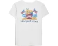 Футболка Vineyard Vines с коротким рукавом и накладным карманом для детей