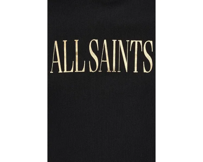 AllSaints худи Cora Etie оверсайз с капюшоном и принтом