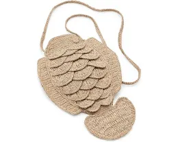 Madewell подвесной чехол для телефона Fish Pouch из соломки