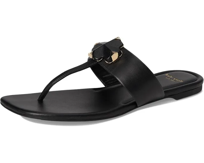 Kate Spade New York сандалии Spade Flower с цветочным мотивом на кожаной подошве