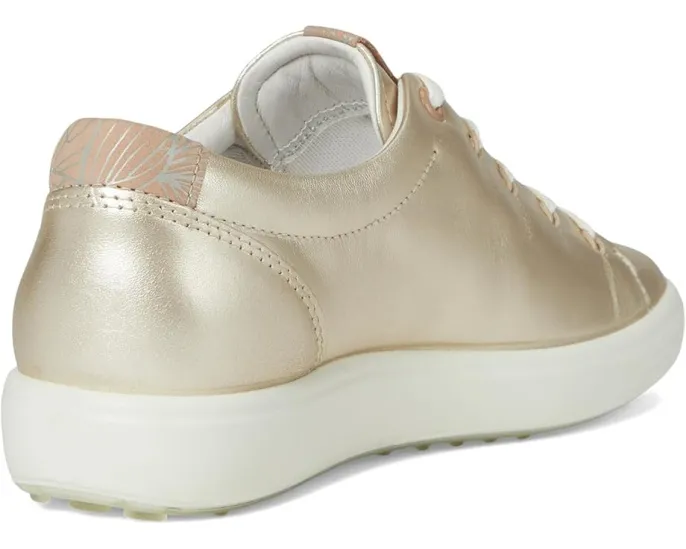 Кроссовки ECCO Soft 7 Floral из натуральной кожи с цветочным принтом