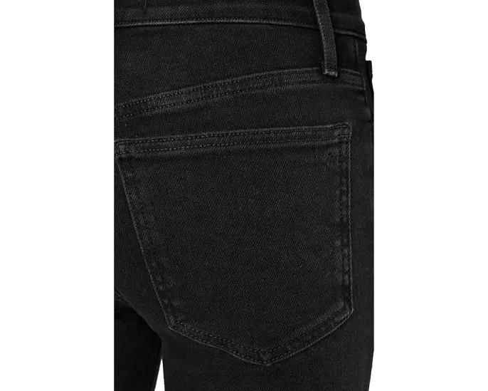 Облегающие расклешенные укороченные джинсы Madewell в цвете Black Rinse