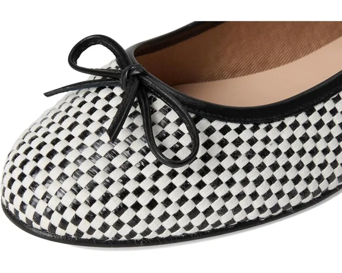 Балетки French Sole Marge из конопляного полотна с бантом и стелькой EVA