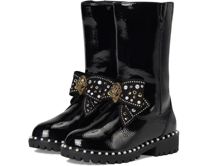 Ботильоны Kurt Geiger London Kids Kensington с бантом и стразами