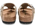 Сандалии Birkenstock Gizeh Rivets из замши с ремешком между пальцами и стелькой из пробки