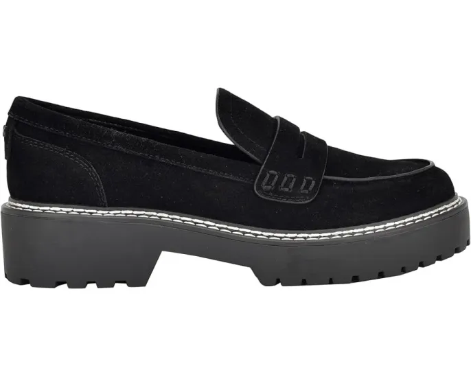 Лоферы Calvin Klein Suzie из кожи с тракционной подошвой и каблуком