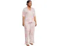 Комплект пижамы Karen Neuburger Plus Size с кружевом и рукавом три четверти