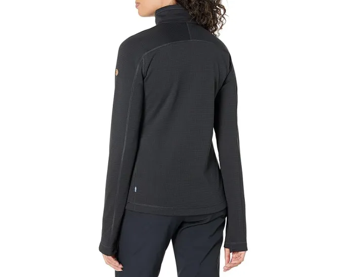 Теплая флисовая кофта Fjällräven Abisko Lite Fleece 1/2 Zip с отверстиями для большого пальца