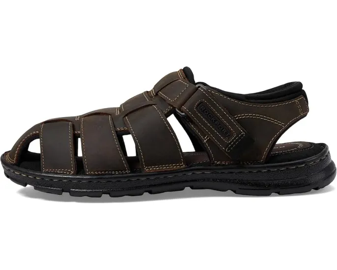Сандалии Rockport Darwyn Fishermen из натуральной кожи с регулируемой застежкой