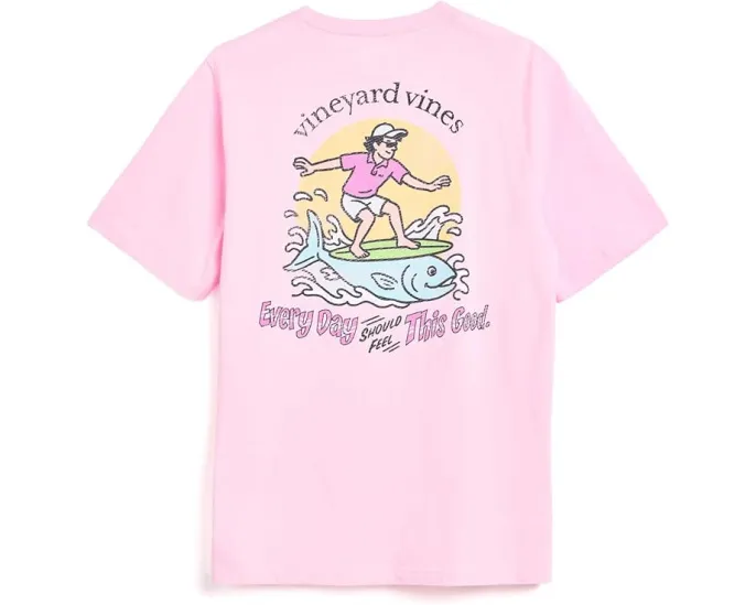Футболка Vineyard Vines Edgartown Stripe Flag Surfer с коротким рукавом