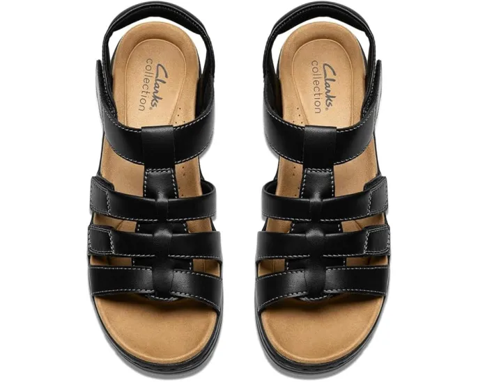 Сандалии Clarks Merliah 2 Ruby на танкетке с регулируемыми ремешками и мягкой стелькой