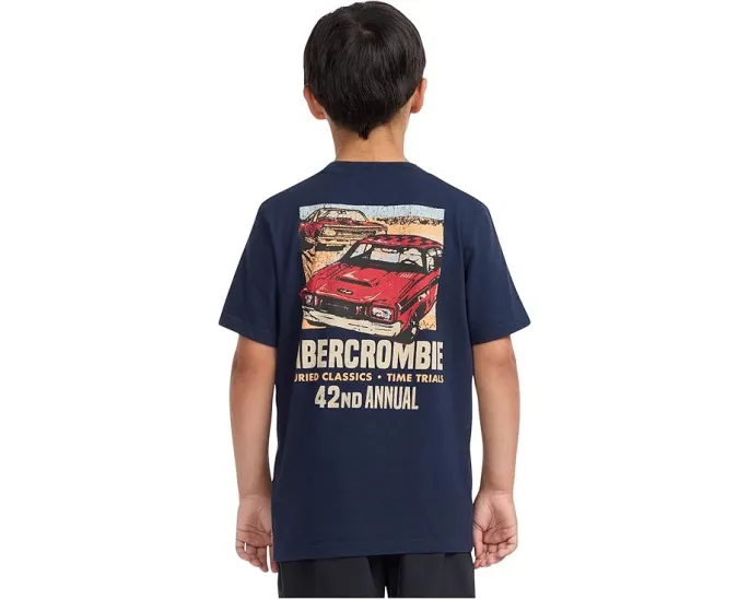 Футболка Abercrombie kids Anf Car Show с автомобильной графикой