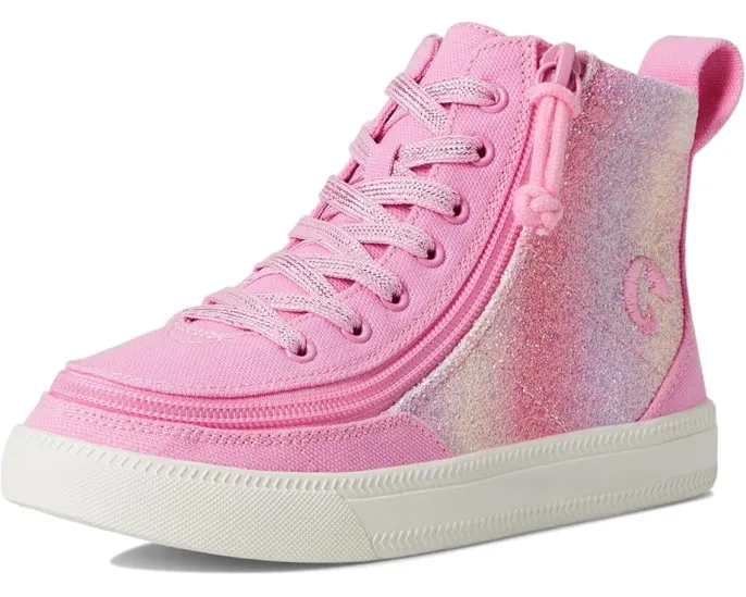 Детские кроссовки BILLY Classic Lace High с блестками и молнией по всей длине