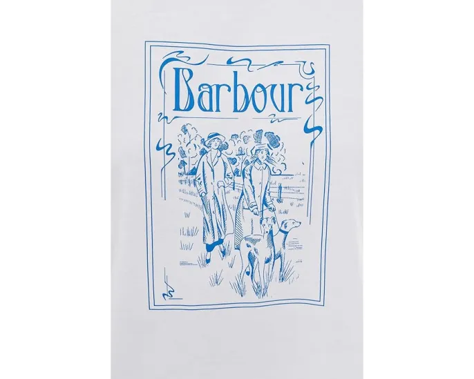 Футболка Barbour Hambleton с принтом и свободным кроем