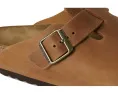 Классические клоги Boston из промасленной кожи с анатомической стелькой Birkenstock