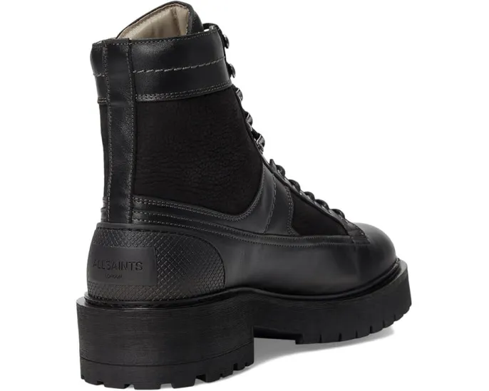 Ботинки AllSaints Hank в стиле милитари на шнуровке с массивной подошвой