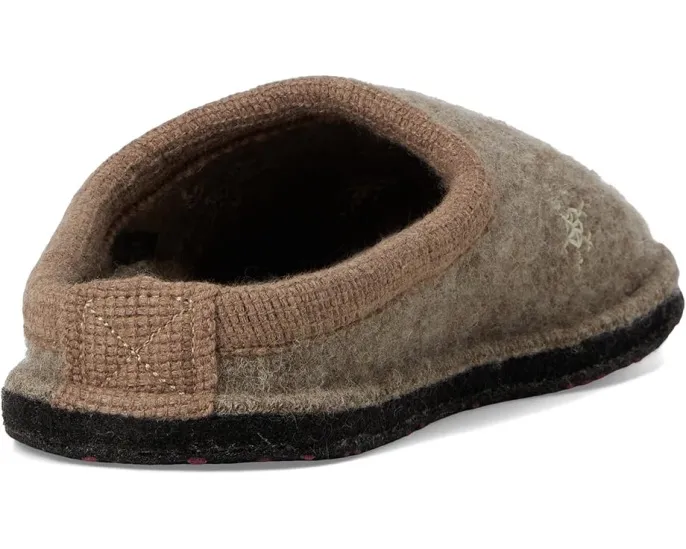 Тапочки Haflinger Snowman с вышивкой снежинок