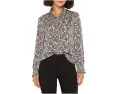 Блузка NIC+ZOE Petite Little Leopard с леопардовым принтом