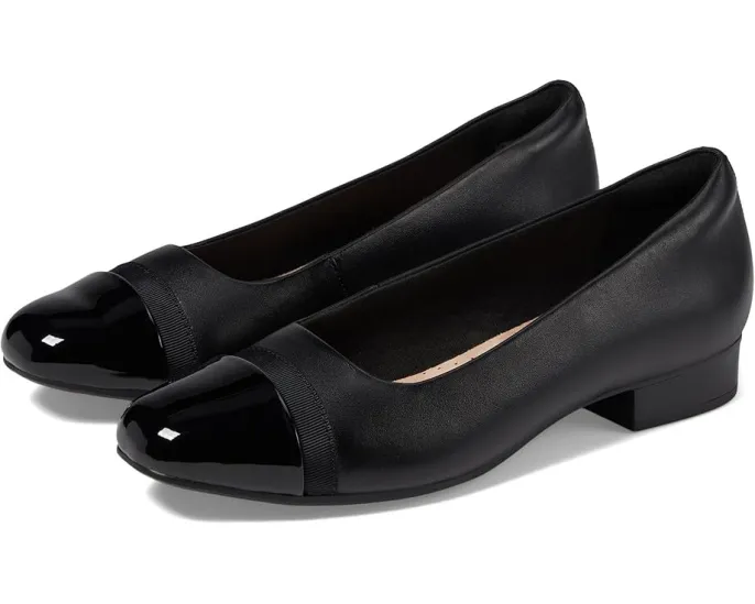 Туфли Juliet Monte с квадратно-округлым мысом и лаковой отделкой Clarks