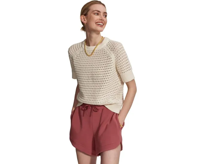Varley Alva Knit трикотажный топ с круглым вырезом