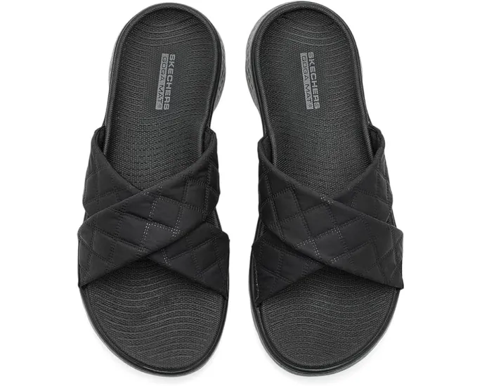 Сандалии SKECHERS Cozy Fit GO Walk Flex Gracie с утеплением и стежкой