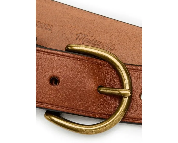 Madewell Medium Perfect Leather Belt кожаный ремень с металлической пряжкой