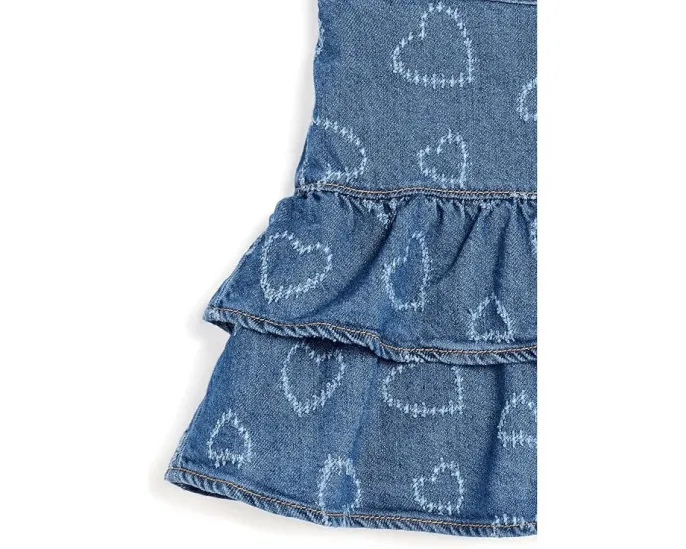 Джинсовая юбка-шорты Hearts Denim Skort от abercrombie kids для детей старшего возраста