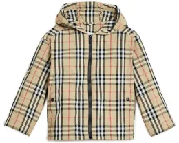 Пальто Burberry Kids Jem Check Coat для детей