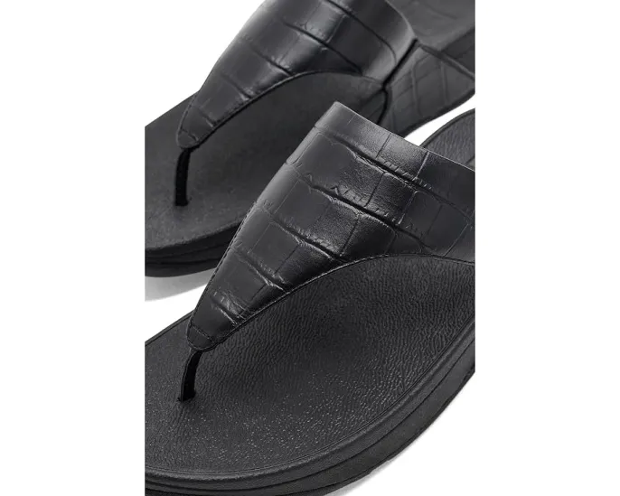 Сандалии Lulu Crocodile FitFlop с ремешком на перемычке