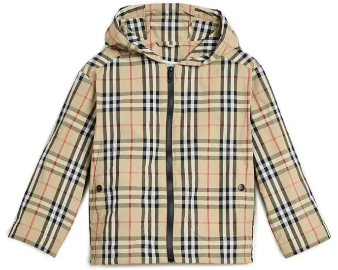 Пальто Burberry Kids Jem Check Coat для детей
