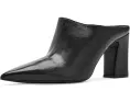 Босоножки Schutz Eleanor Mule на каблуке из кожи черные