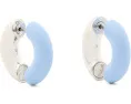 Серьги-гвоздики Interlock Huggies с переплетёнными звеньями от Kate Spade New York