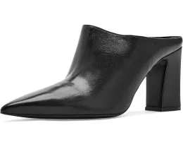 Босоножки Schutz Eleanor Mule на каблуке из кожи черные