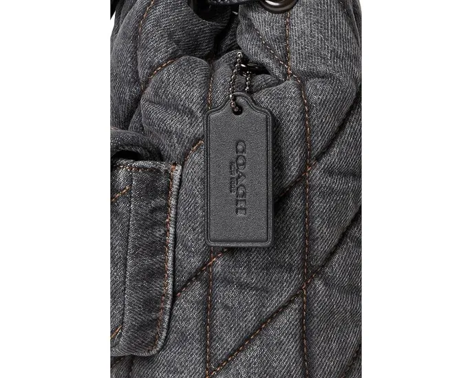 Рюкзак COACH Tabby Backpack с стежкой и цепочкой на плечо