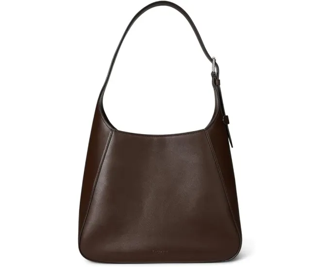 Большая кожаная сумка через плечо Lauren Ralph Lauren Tanner с замочком