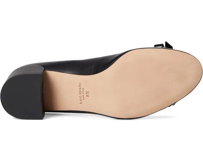 Балетки Kate Spade New York Deco Bow из гладкой кожи с бантом