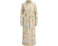 Платье-рубашка Floral Linen из льна с поясом Lauren Ralph Lauren