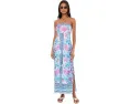 Lilly Pulitzer Макси-платье Noa без бретелек с цветочным принтом