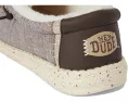 Детские лоферы Hey Dude Kids Wally Heathered Cozy с утепленным верхом и стелькой ЭВА