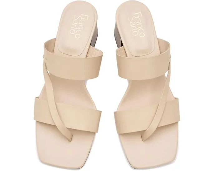 Сандалии Keoni Slide с квадратным носком и кожаным верхом