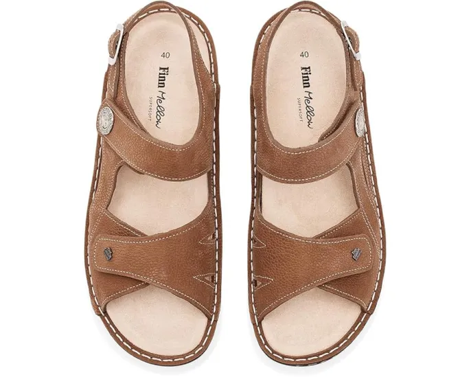 Сандалии Finn Comfort Barbuda Sky Streetnubuk с кожаным верхом