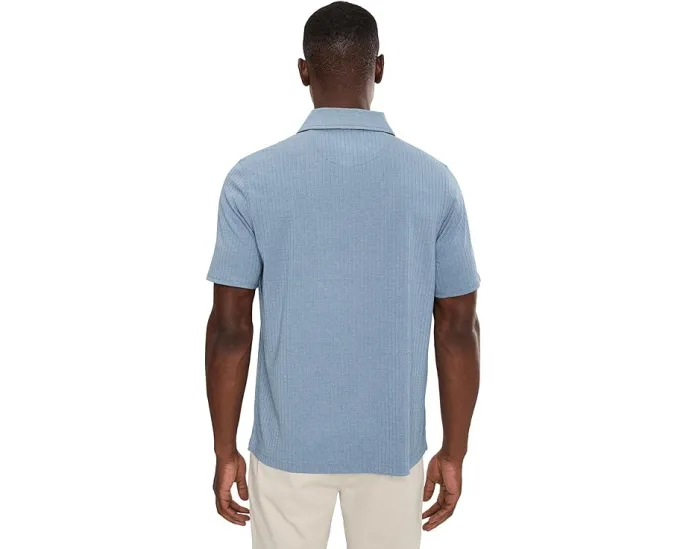Поло Johnston & Murphy Finn Ribbed Zip на молнии с ребристым эффектом