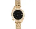 Nixon Eddy часы с позолоченным корпусом и черным циферблатом