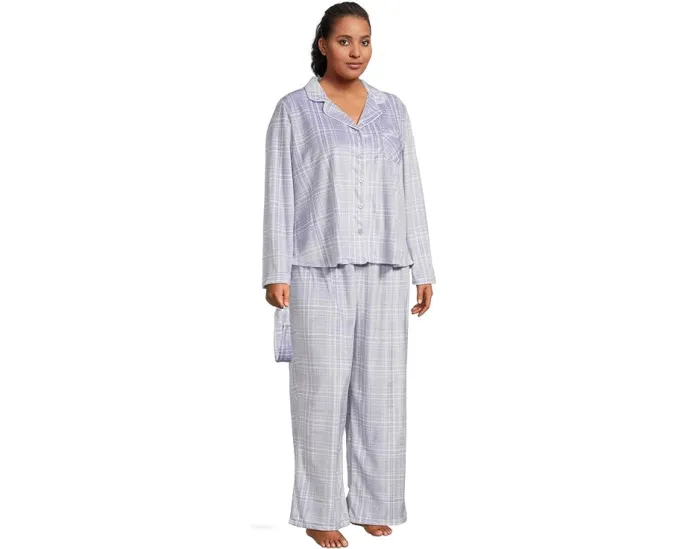 Пижамный комплект Plus Minky Fleece с повязкой для головы Karen Neuburger