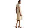 Платье Belted Georgette Surplice с запахом и поясом Lauren Ralph Lauren