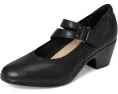Туфли Clarks Emily 2 Janna с удобным каблуком и двойным ремешком