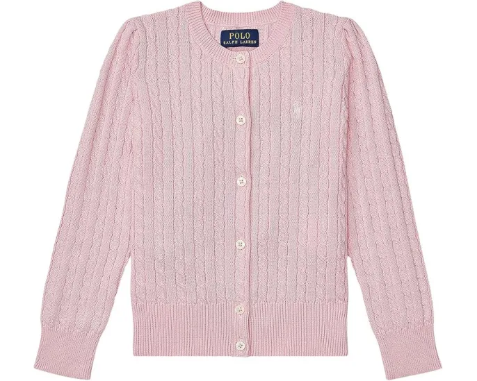 Кардиган Polo Ralph Lauren Kids из хлопка с рельефным узором для маленьких детей