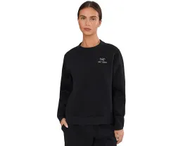 Толстовка Arc'teryx Emblem Fleece Crew из органического хлопка с расслабленным кроем
