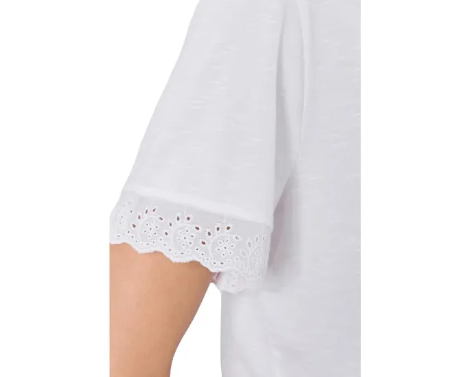 Футболка Clara Tee с кружевной отделкой из органического хлопка и TENCEL Toad&Co